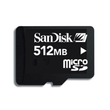 SanDisk MICRO SD 512MB MicroSD