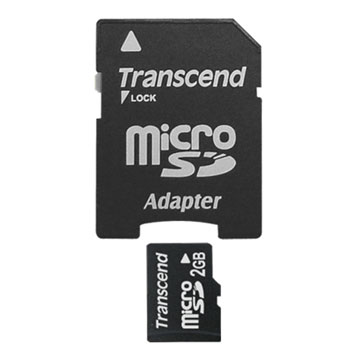 2GB MICRO SD (with miniSD & SD adapter)